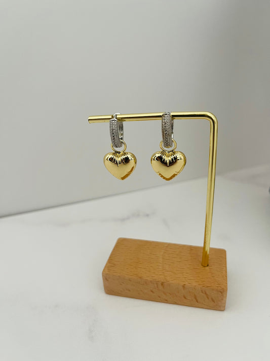 Pendientes mamá corazón