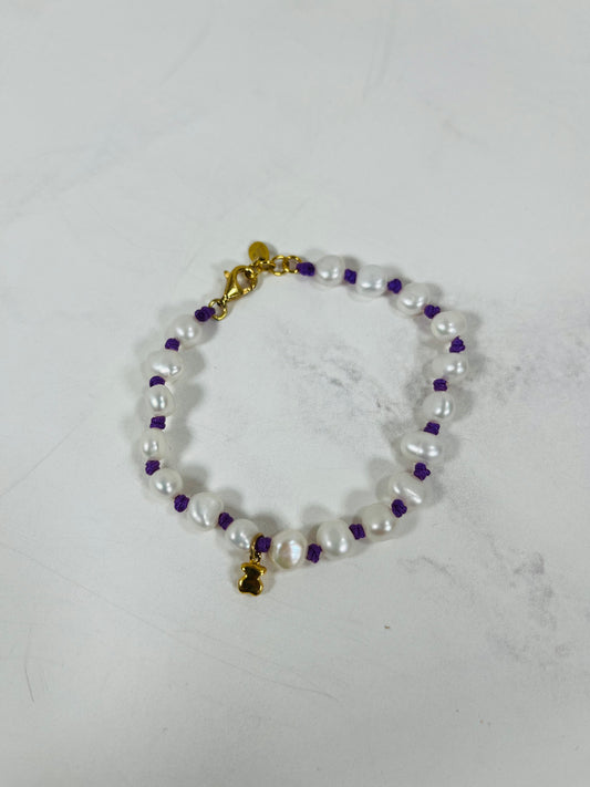 Pulsera Joy Bits perla cultivada lila tous