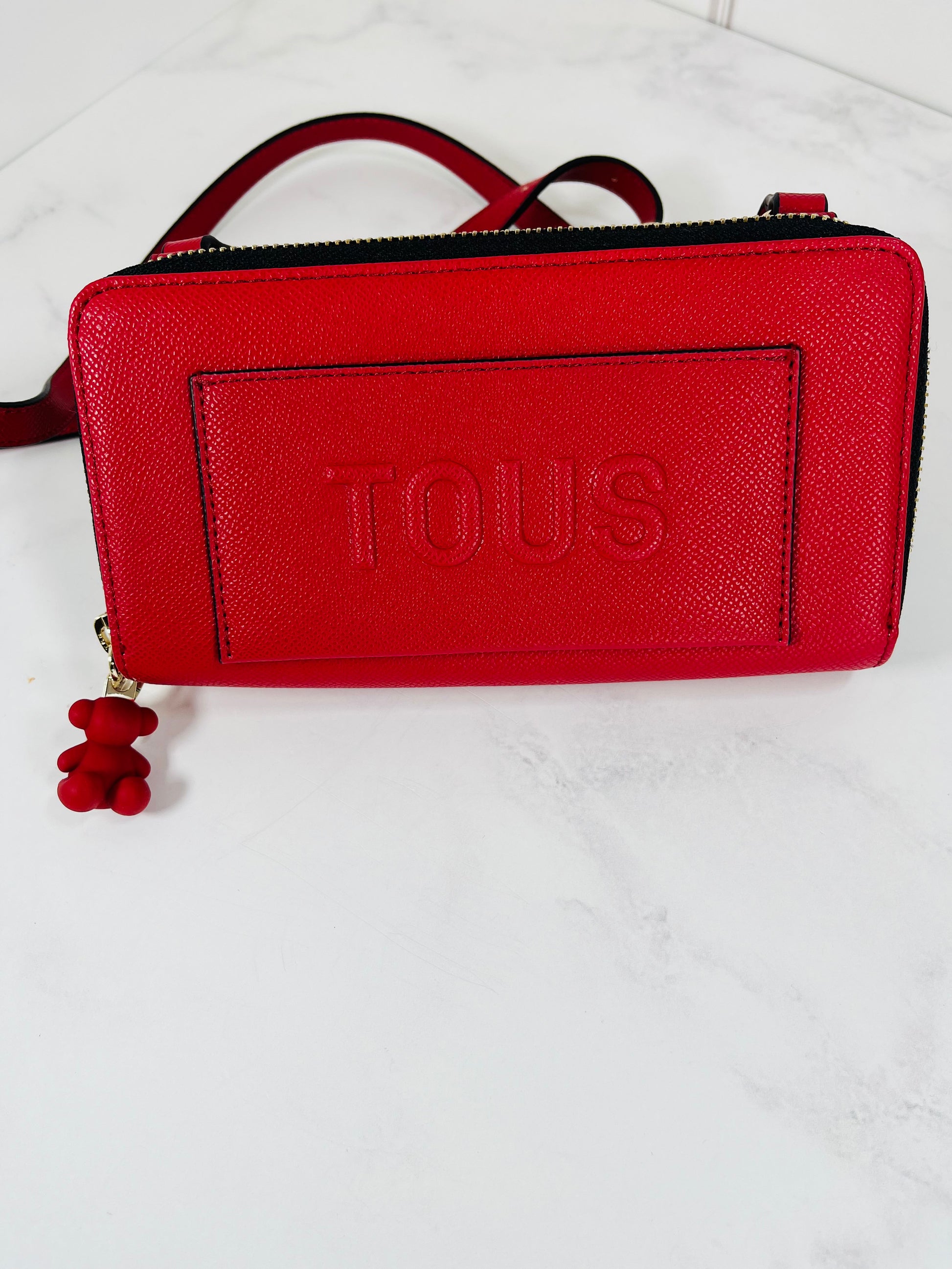 Billetera Roja Cartera De Piel Tous Billetera TOUS Mujer Kaos