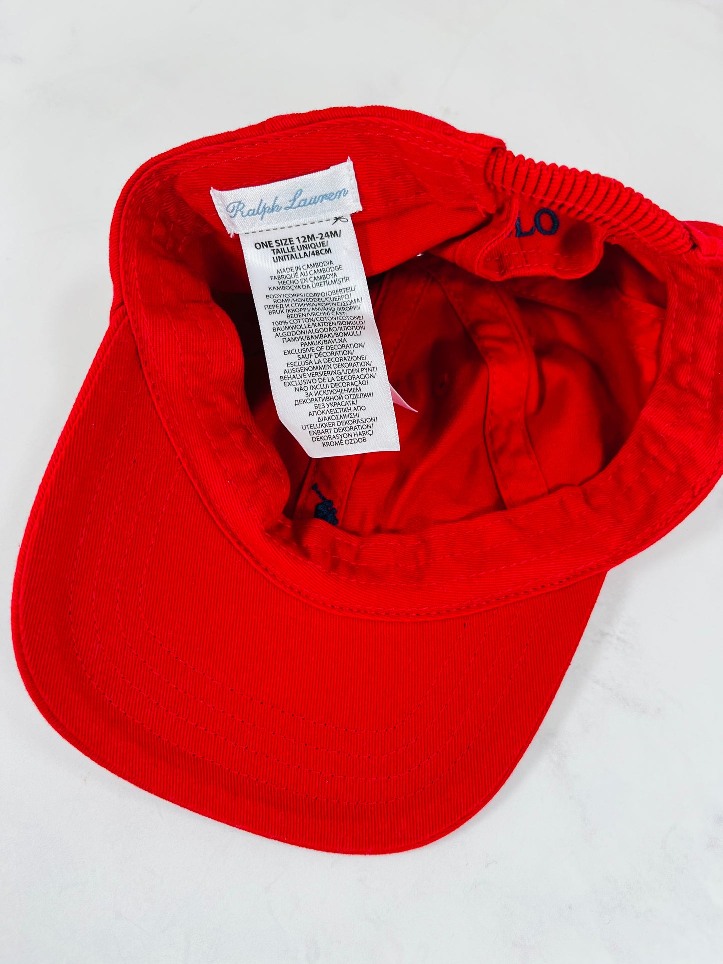 Polo Ralph Lauren Gorra roja 9/24 m