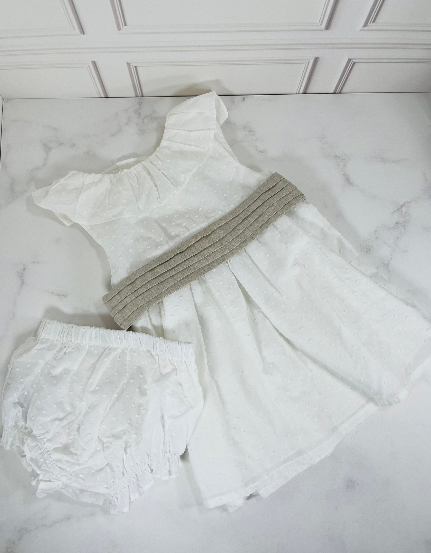 Conjunto vestido y ranita Carolina MANGO 2/3 m
