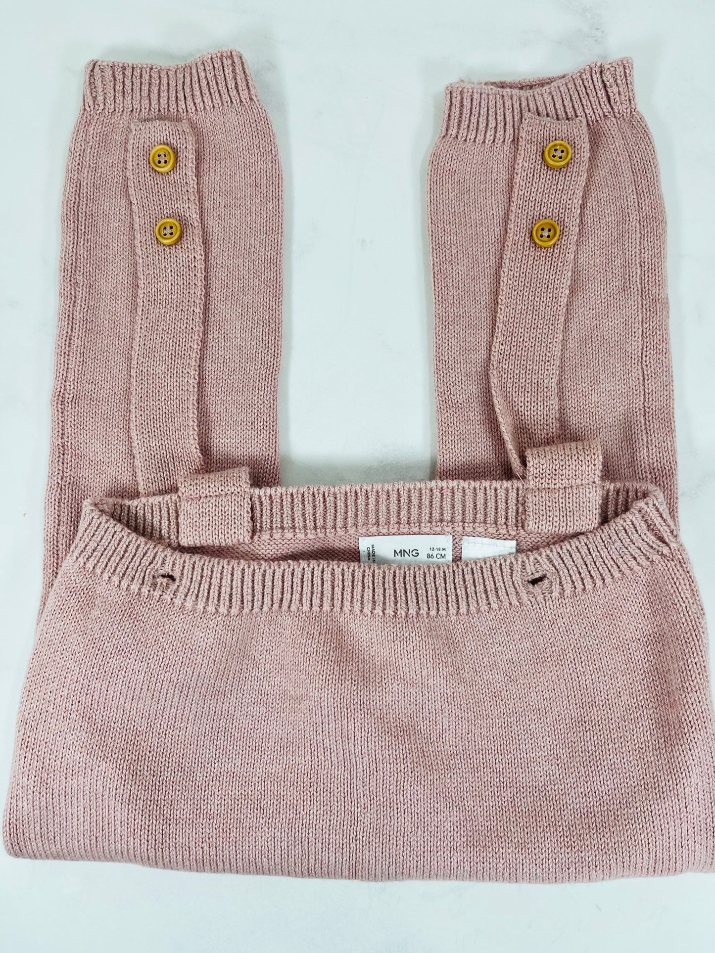 Peto punto MANGO algodón Ato rosa - 12/18 m