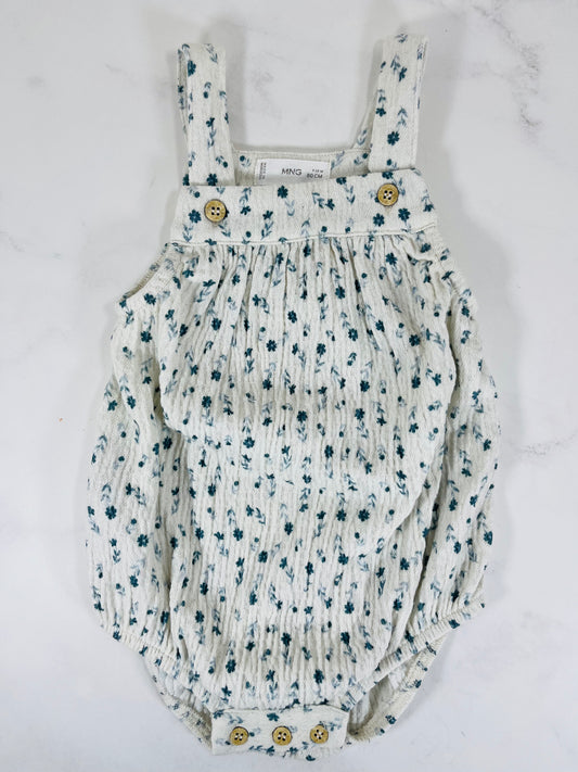 Pelele algodón estampado Lily - blanco roto MANGO 9/12 m