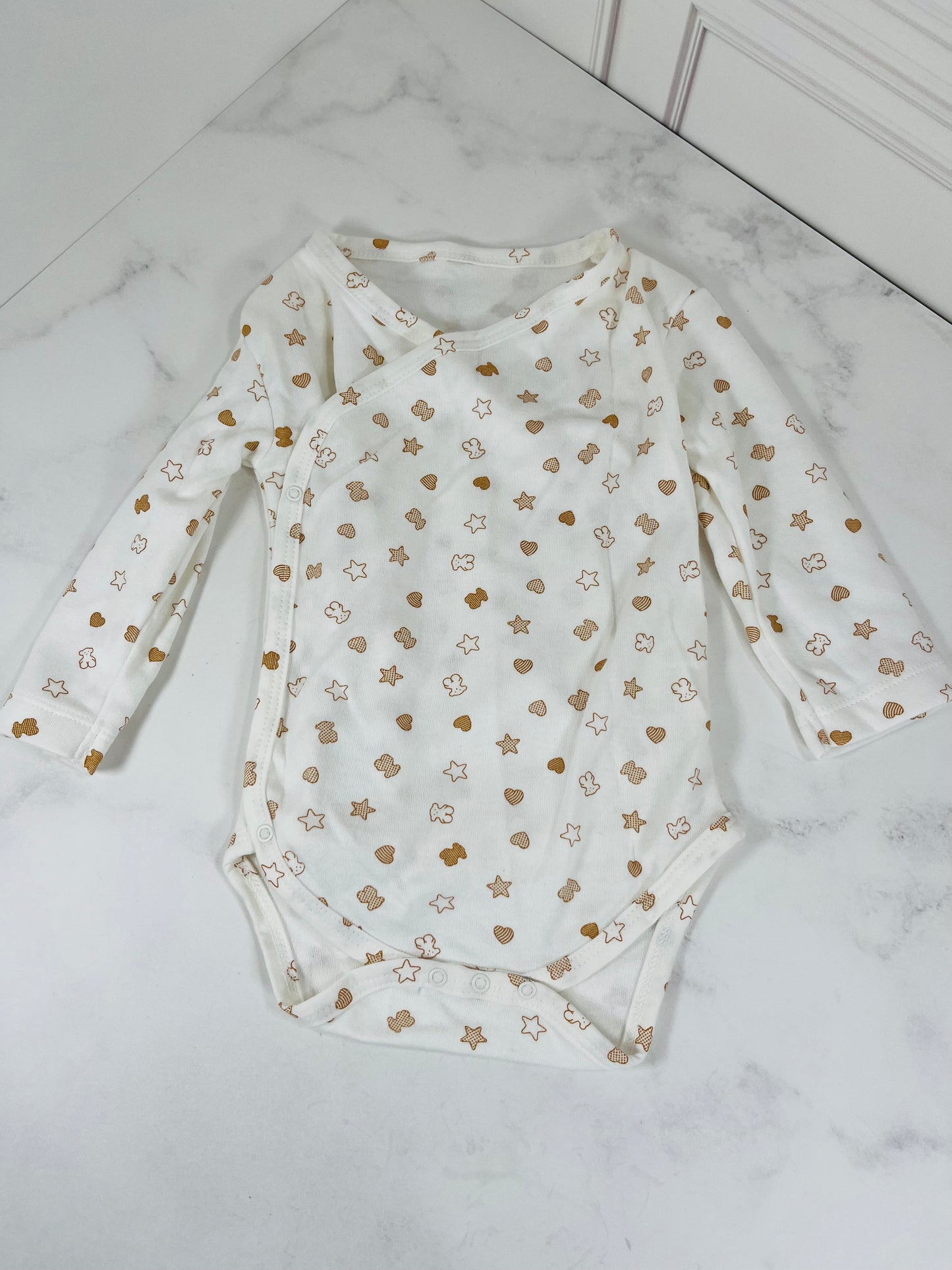 Body TOUS blanco y naranja 12m