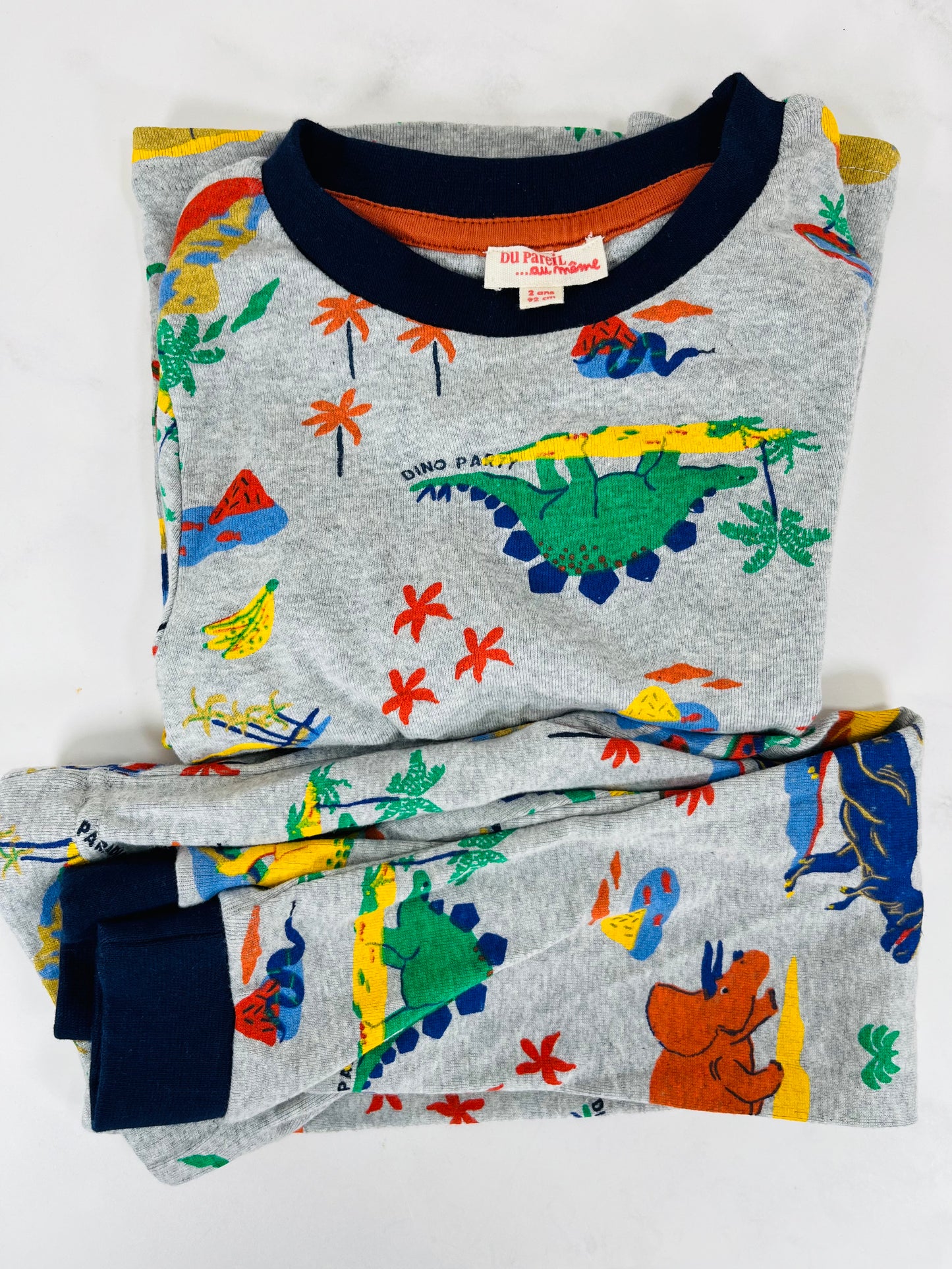 Pijama 2 piezas Du Pareil dinosaurios 2 años